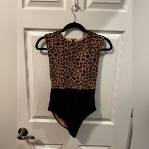 Summersalt Leopard One Piece Swimsuit Size 4 Animal Print Back Zip
